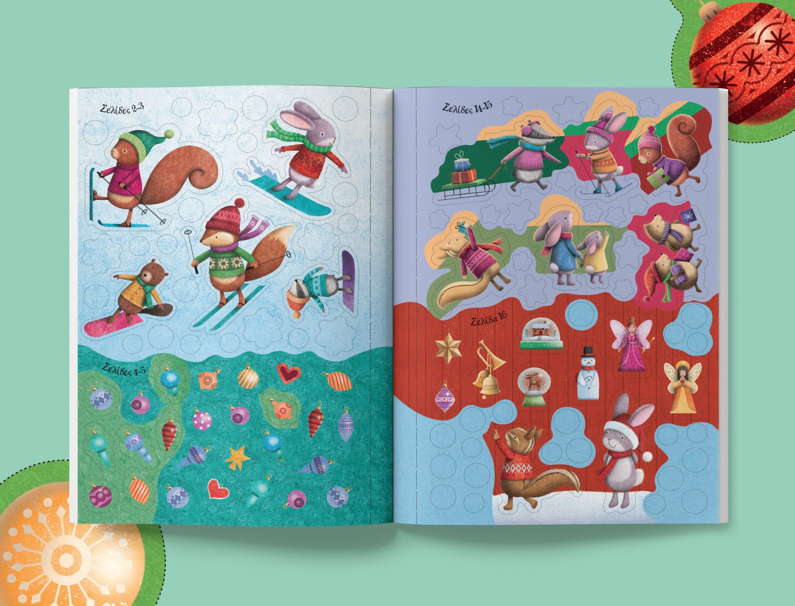 Αστραφτερά Χριστούγεννα. Βιβλίο με αυτοκόλλητα – Bild 3