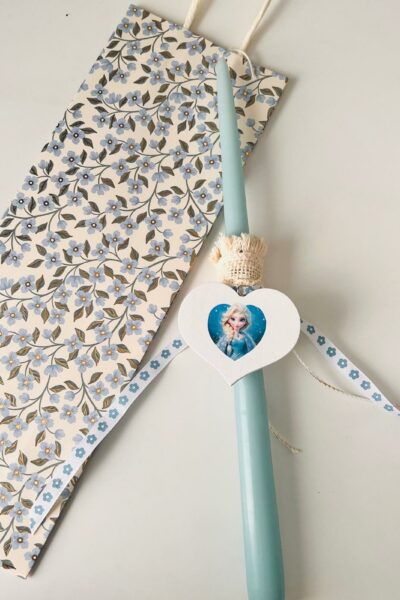 Λαμπάδα γαλάζια Έλσα