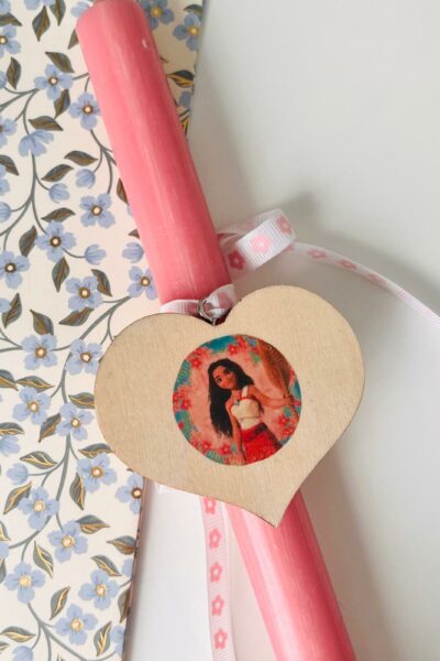 Λαμπάδα ροζ Vaiana