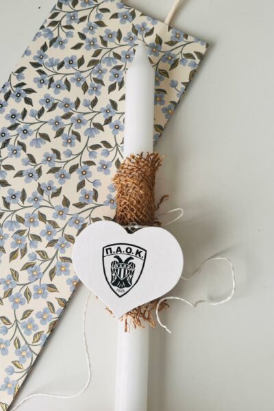 Λαμπάδα λευκή ΠΑΟΚ